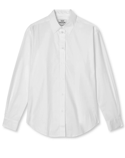 Mads Nørgaard - Prime Poplin Crelly Skjorte - Snow White